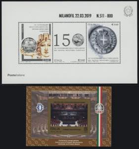 2019 - MILANOPHIL, BF n° 84A + 108A, ... 