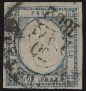 1861 - 2 gr. azzurro chiaro, n° 20f, ... 