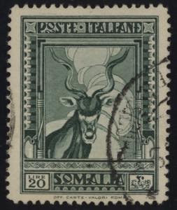 1935 - Antilope 20 lire dentellato 14, n° ... 