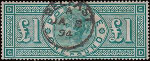 1887 - 1 £ Vittoria, n° 105, ottimo, ... 