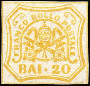 1858 - 20 Bajocchi ... 