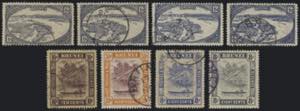 1924 - BRUNEI - Insieme di 8 francobolli tra ... 