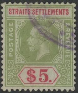 1902 - 5 $ verde e rosso, n° 90 (SG n° ... 