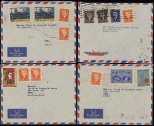 1964 - IRAN - Tredici lettere di Posta Aerea ... 