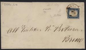 1859 - CORNA, 10 pt, lettera affrancata con ... 