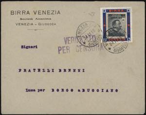 1916 - Michetti 20 cent. su 15 cent. ... 