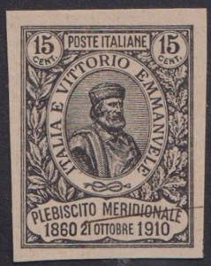 1910 - Garibaldi 15 c., n° PS90, prova di ... 