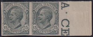 1916 - Michetti 15 cent. grigio non ... 