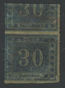 1866 - 30 s. azzurro, n° 22, Mi n° 21 ... 