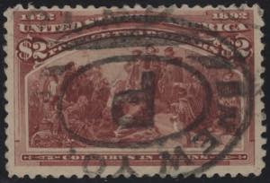 1893 - Colombo 2 Dollari rosso bruno, n° ... 