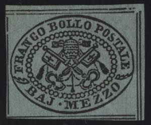 1852 - Mezzo Bajocco grigio verdastro, n° ... 