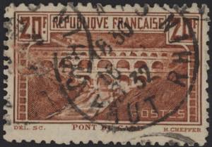 1929 - Pont Du Gard 20 Fr., n° 262B, ... 