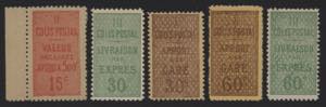 1918/23 - Colis Postal, PP n° 28/32, ottima.
