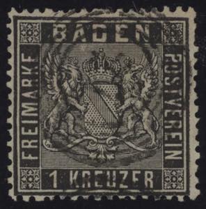 1860 - 1 k. nero, n° 9.