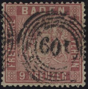 1860 - 9 k. rosa, n° 12, Mi n° 12 (240,00 ... 