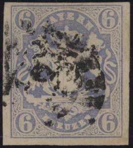 1867 - 6 k. grigio azzurro, n° 17 (Mi n° ... 