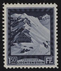 1930 - Vedute 1,50 Fr., n° 105, d. 10,5, ... 