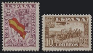 1936 - Difesa, n° 566/75A, ottima serie ... 