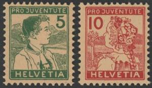 1915 - Pro Juventute, n° 149/50, ottima, 2 ... 