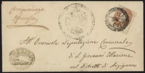 1861 - 10 soldi rosso mattone, n° 34, ... 