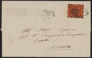 1870 - SUTRI - 10 cent. dentellato, n° 26, ... 