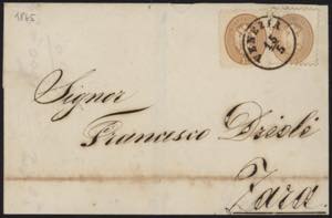 1864 - 15 soldi bruno e bruno scuro, n° 45 ... 