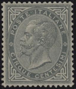1866 - 5 cent. grigio verde DLR, n° L16, ... 