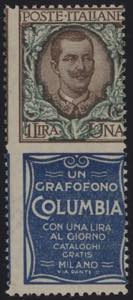 1924 - Columbia 1 Lira,  Pubb n° 19, ... 