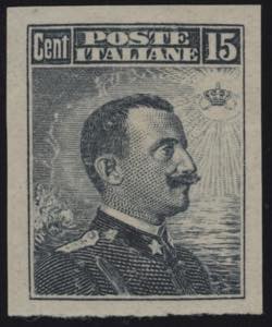 1911 - Michetti 15 cent., n° 96e, non ... 