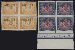 1949 - Sovrastampa di Roma, Sx n° 16/28, in ... 