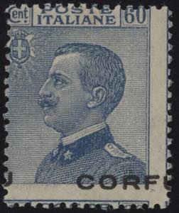 1923 - 60 cent. azzurro, n° 7, ottimo, con ... 