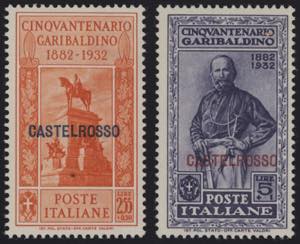 1932 - Garibaldi, n° 30/39, ottimi, nuovi ... 