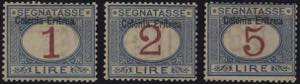 1903 - Sovrastampa in alto, Sx n° 1/10, ... 