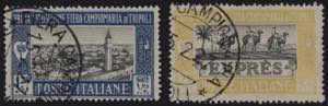 1927 - I Fiera di Tripoli, n° 66/71 + Ex, ... 