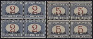 1925 - Sovrastampati, Sx n° 2/10, serie ... 