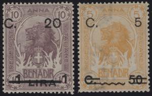 1922 - Elefante o Leone, n° 24/29, ottimi, ... 