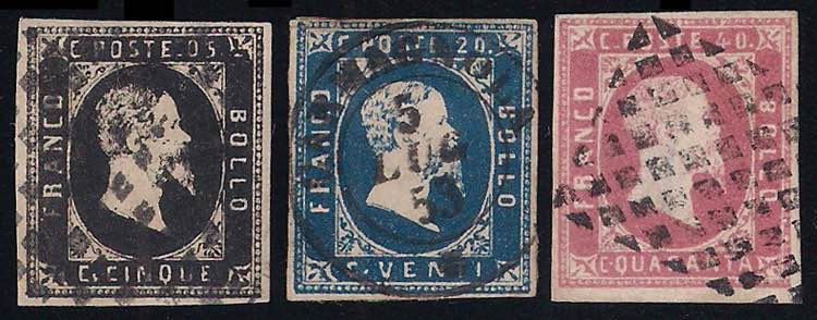 1851 Serie cpl. 3 valori (1/3 ... 