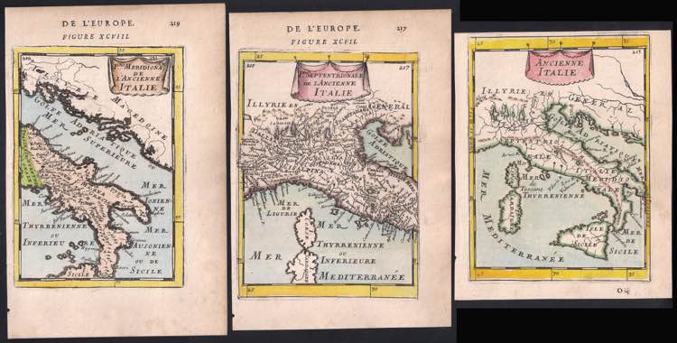 1683 Lotto di tre carte tratte ... 