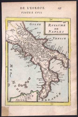 1683 Carta del Regno di Napoli ... 
