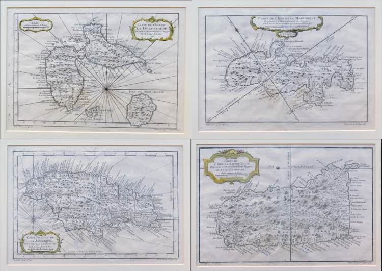 1758 Quattro carte delle isole ... 