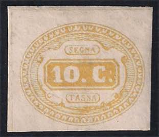 SEGNATASSE - 1863 c.10 giallo (1 ... 