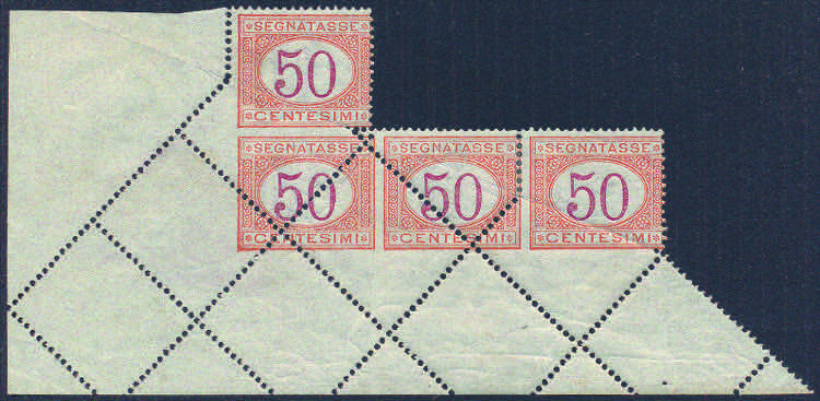 SEGNATASSE - 1890/94 c.50 blocco ... 