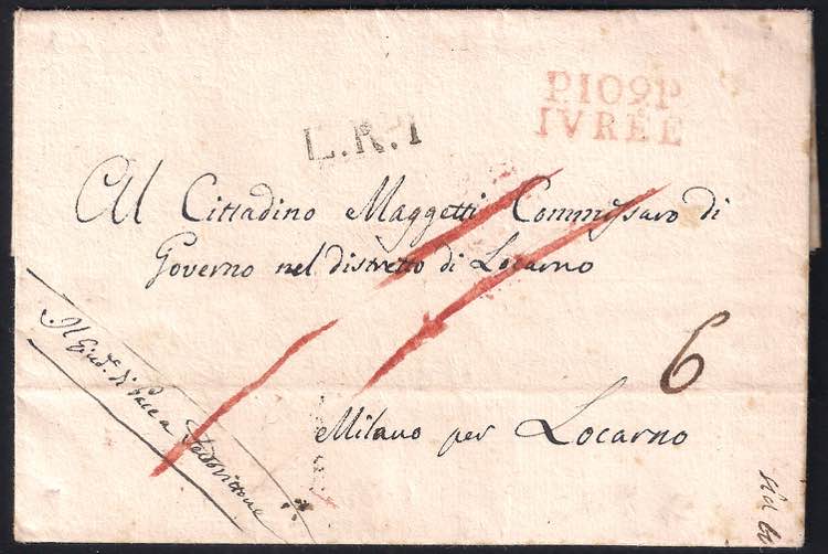 Lettera del 13 ott.1804 con bollo ... 