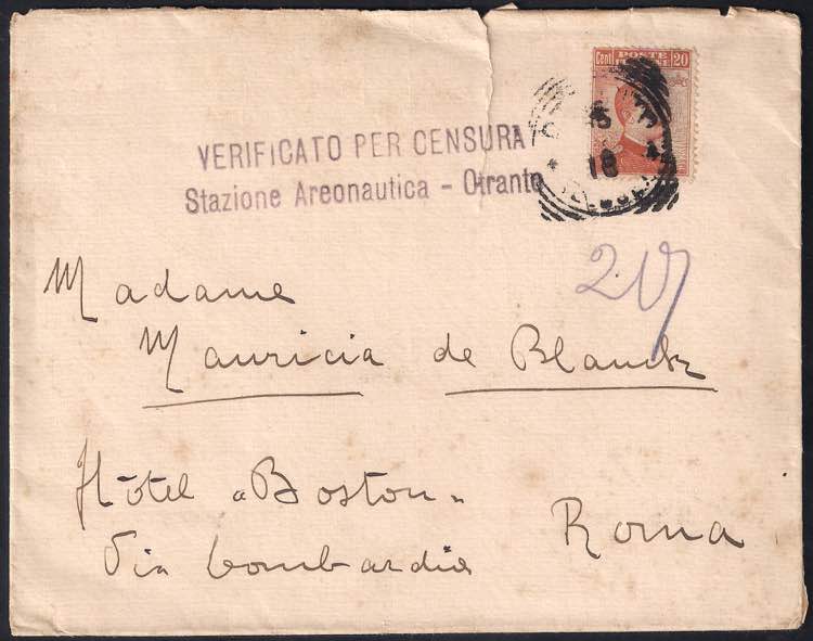 1918 Lettera con Michetti c.20 ... 