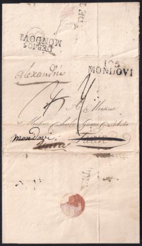 Lettera da Lesegno 6 sett.1813 con ... 