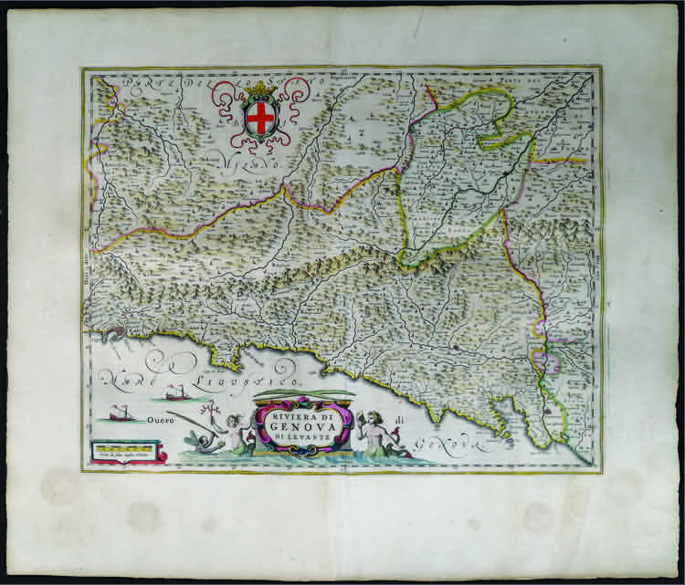 1662 Splendida carta della RIVIERA ... 