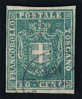 1860 c.20 azzurro grigio (20b) ... 