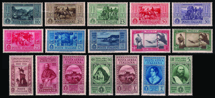 1932 Garibaldi serie cpl. + aerea ... 