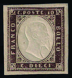 1858 C.10 bruno violaceo (14Ab ... 
