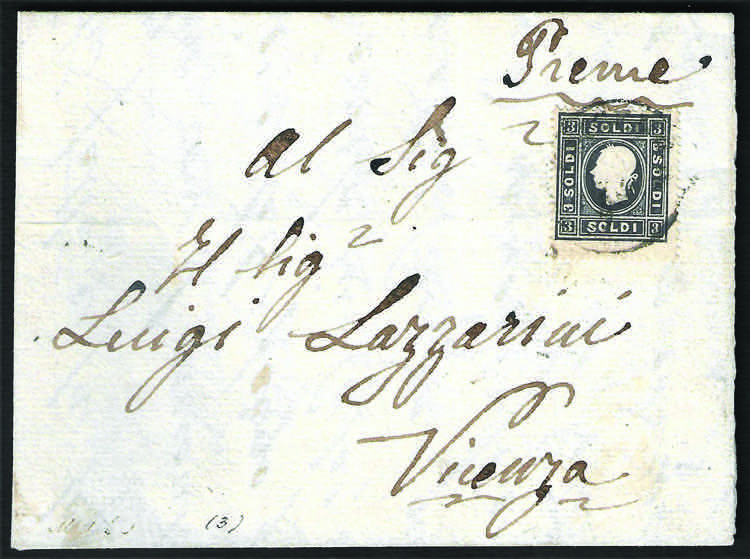 1859 s.3 nero grigio II tipo (29 ... 